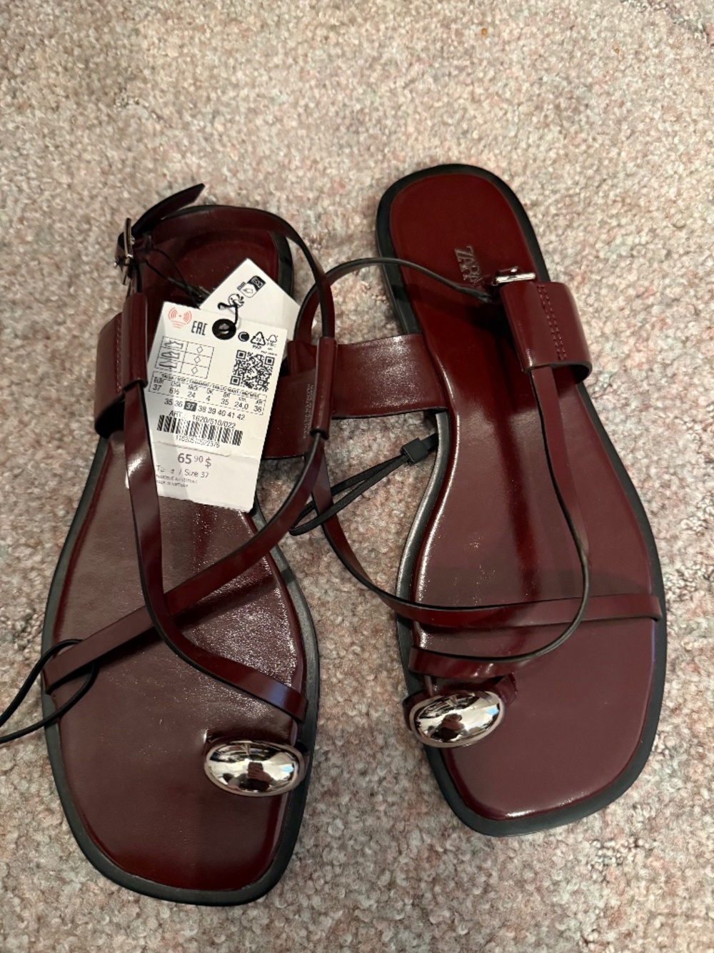 Zara flat sandals